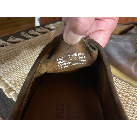 Clarks originals wallabee dark brown leather size 9.5 - Picture 9 of 16